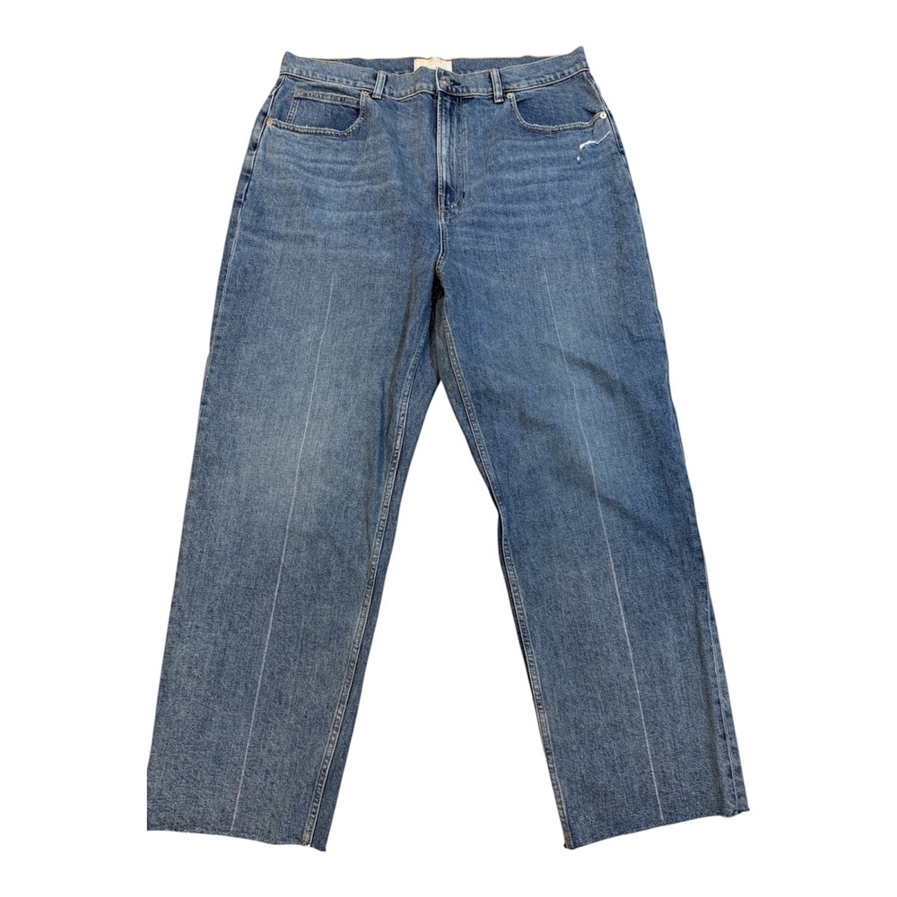 Everlane The Way High Jean Blue 34L Womens High Rise Straight Leg Denim